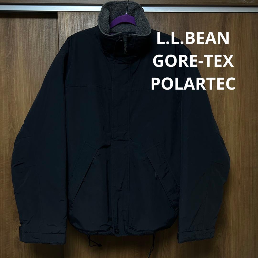 【90s 美品】L.L.BEAN ウォームアップジャケット　ゴアテックス　黒
