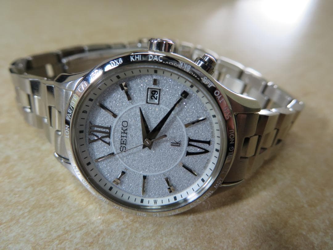 SEIKOセイコー ルキア ソーラー電波 ワールドタイム 1B35-0AB0