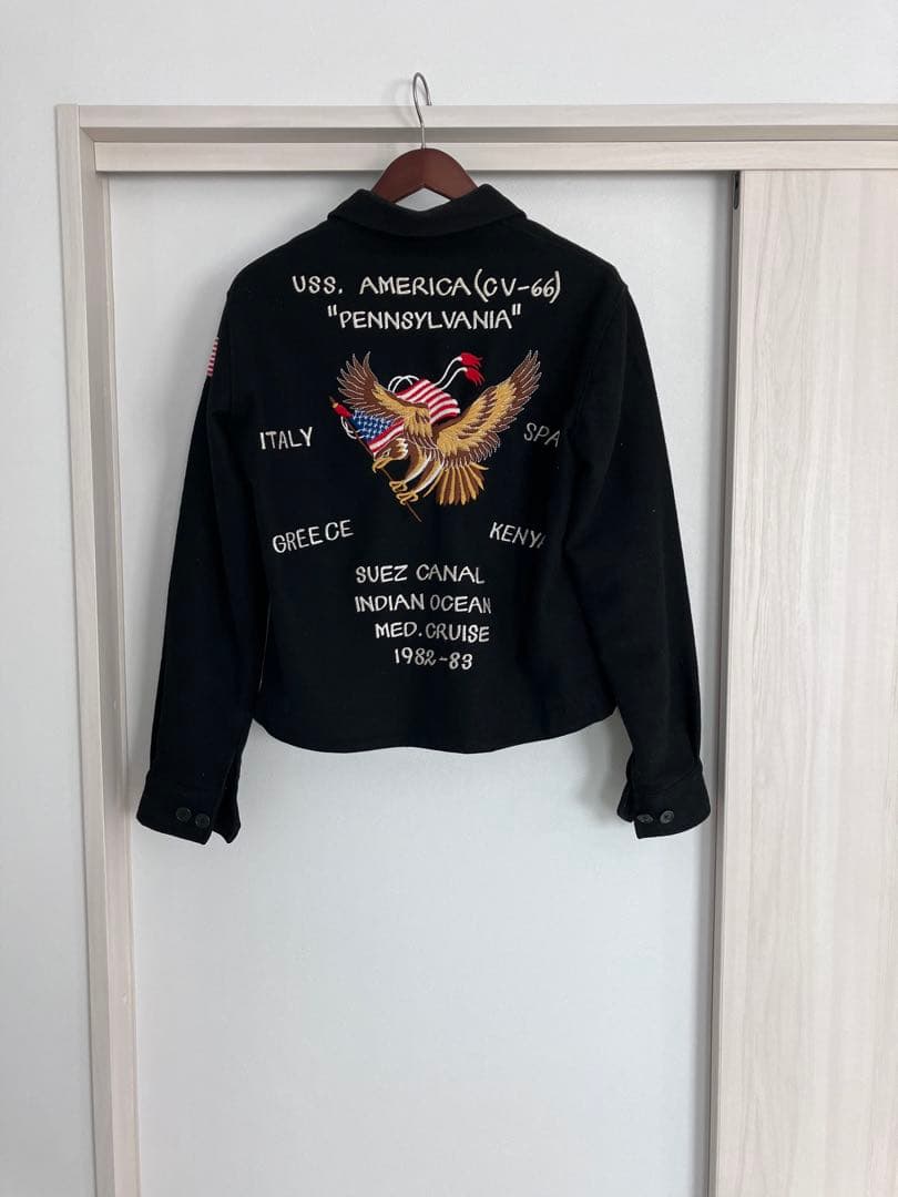 ヴィンテージ　ツアージャケット　スーベニア　白頭鷲