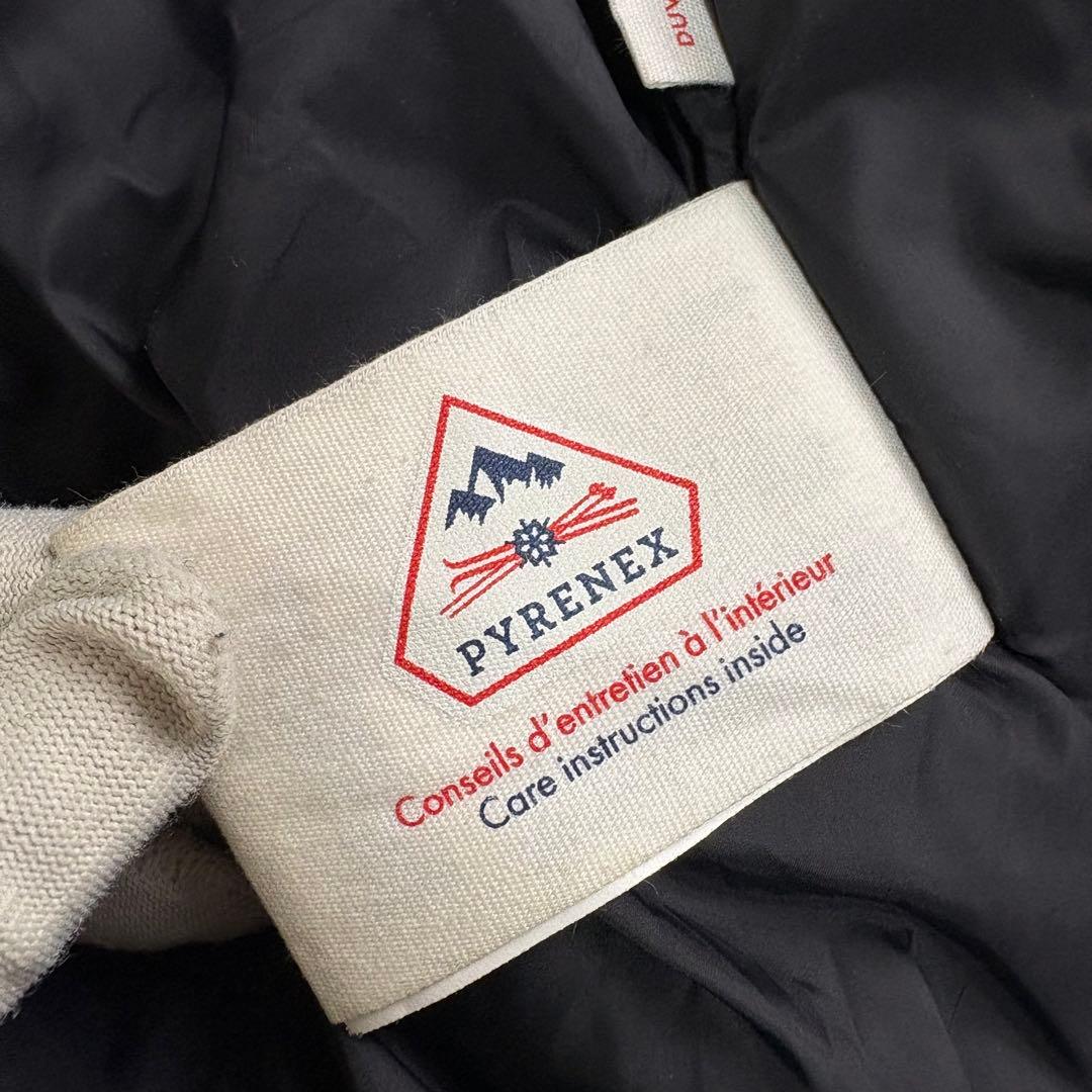 PYRENEX ピレネックス AVIATOR ダウンジャケット フード ブラック