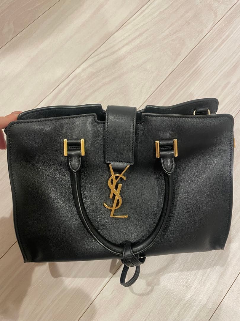 【サンローランベイビーカバス】YSL ブラック ハンドバッグ
