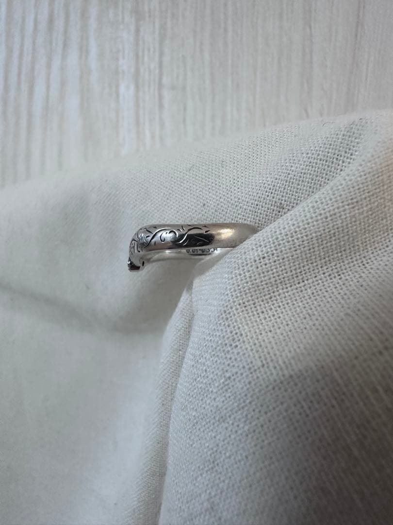 agete アガット　シルバー　ダイヤ　リング　11号　ヴィンテージ感