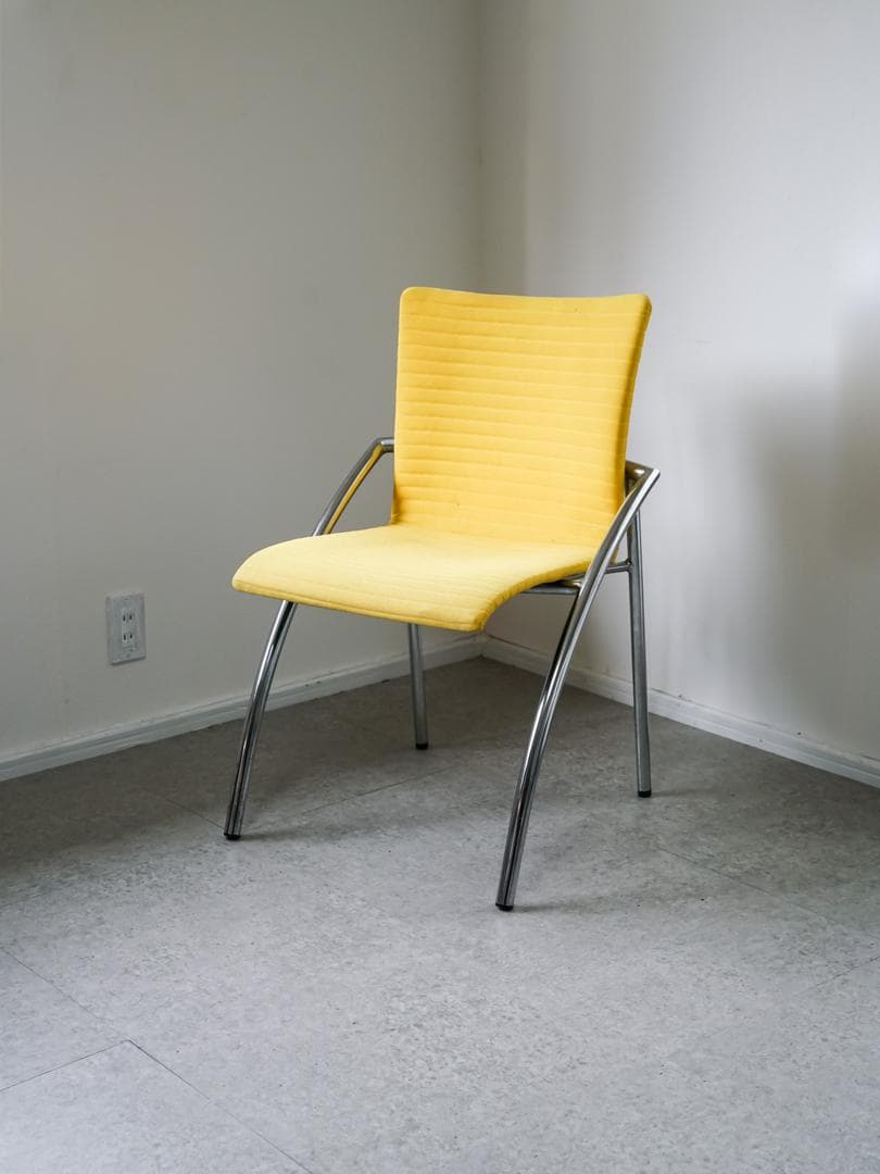 vintage postmodern チェア アノニマス レトロポップ イエロー