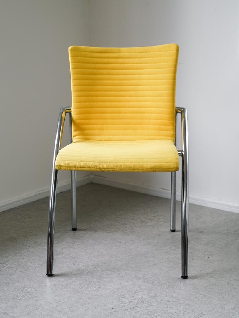 vintage postmodern チェア アノニマス レトロポップ イエロー