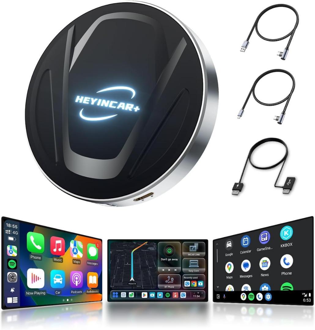 早い者勝ち❣️ HEYINCAR+ H-MAX CarPlay AI ワイヤレス