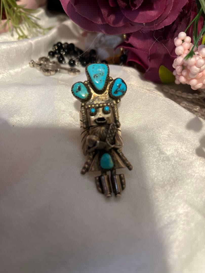 ターコイズ シルバー インディアンサンダンスリング