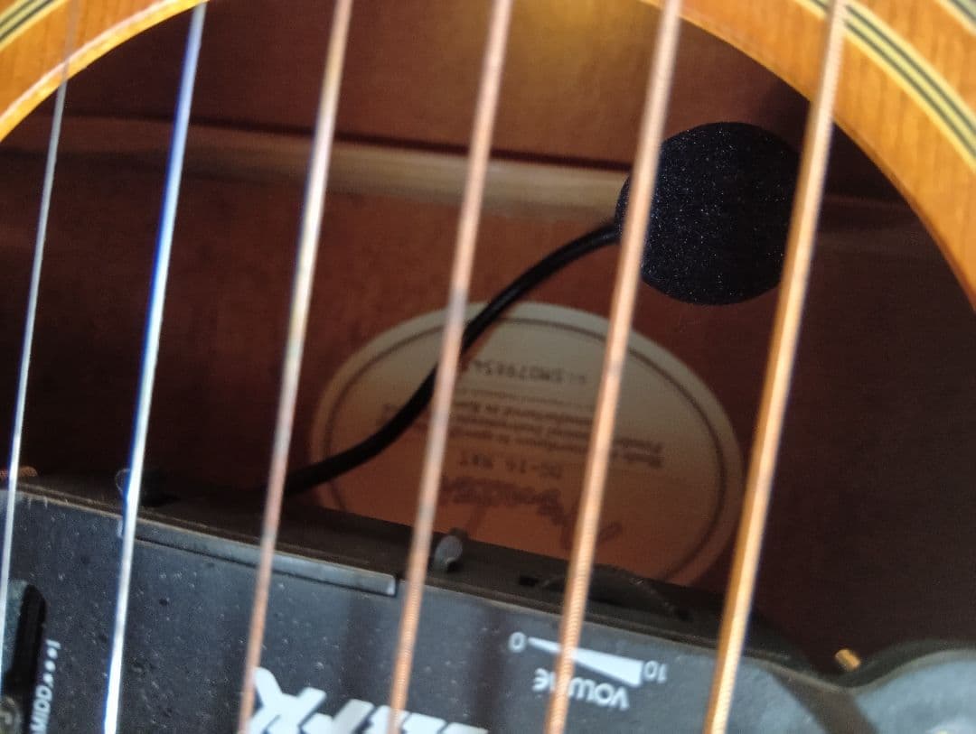 Fender DG-16NATアコースティックギターハードケース、ピックアップ付