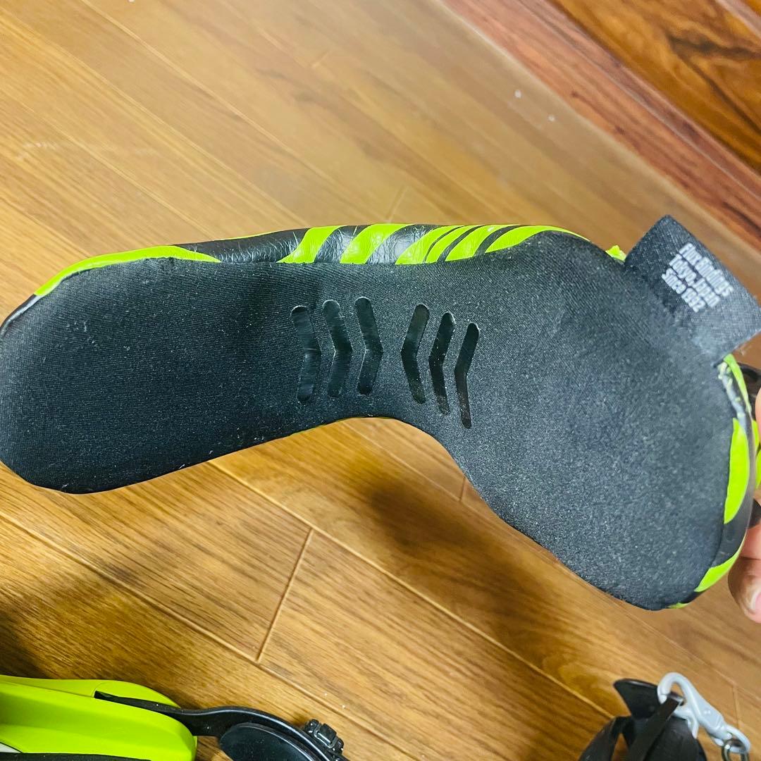 【限定色】FLUX DS スノーボード ビンディング ブラック/グリーン S