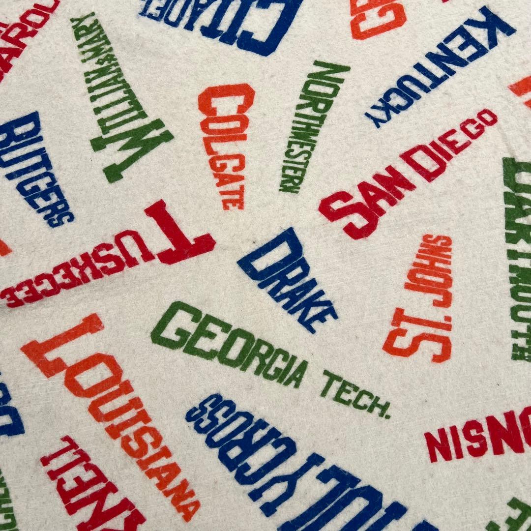 激レア 状態良 50s ビンテージ カレッジペナント ブランケット U