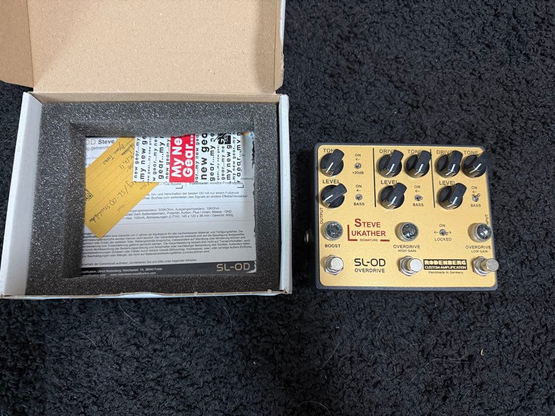 Steve Lukather SL-OD オーバードライブペダル