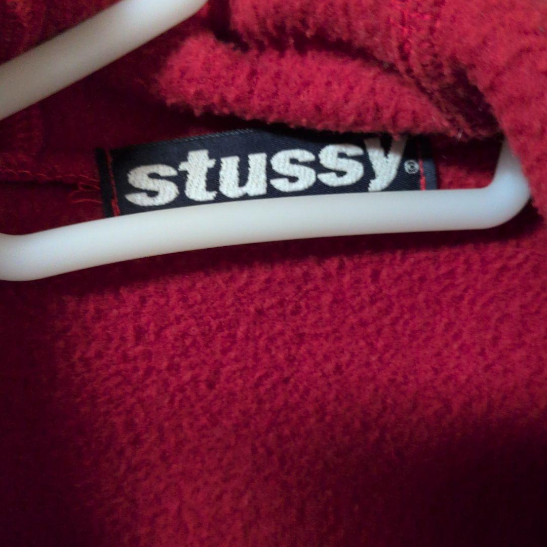 【超激レア】USA製　90sオールドステューシー全刺繍　フリースジャケット