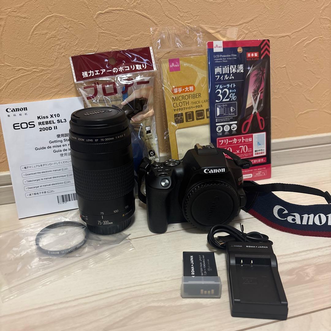 デジタル一眼レフカメラ☆canon kiss x10望遠レンズセット