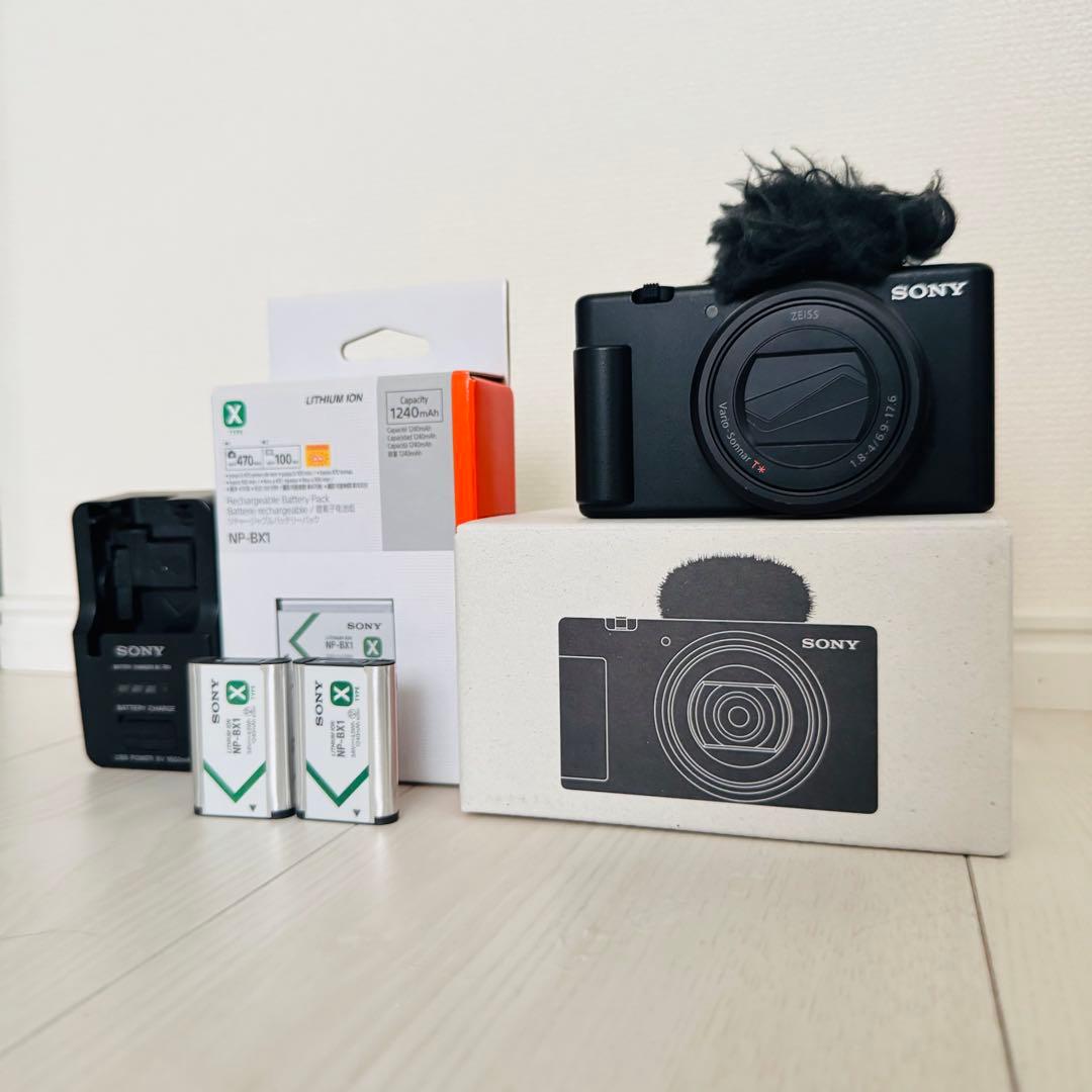 【y】ソニーVLOGCAM ZV-1 II 【予備バッテリー&充電器付き】