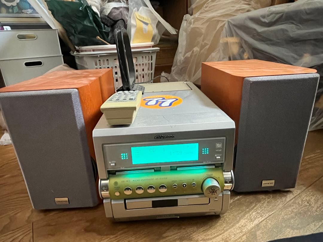 ビクター victor MDコンポ CD カセット オンキョー レトロ