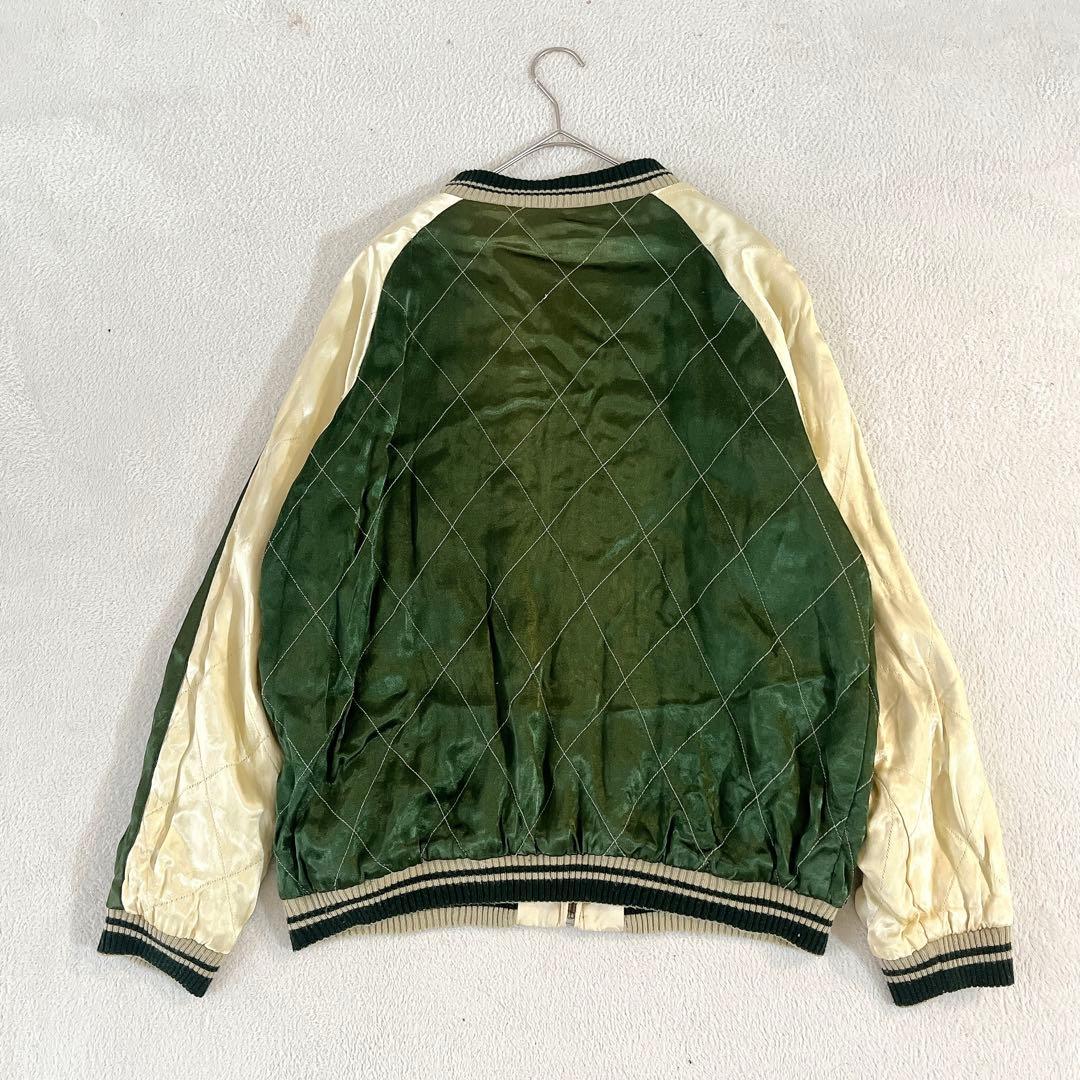 ★CROPPED HEADS★零戦(ゼロ戦&桜柄)刺繍入りスカジャン サイズL