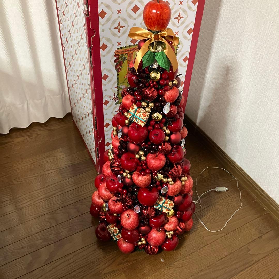 Afternoon Tea アップル クリスマスツリー XL LEDライト付き