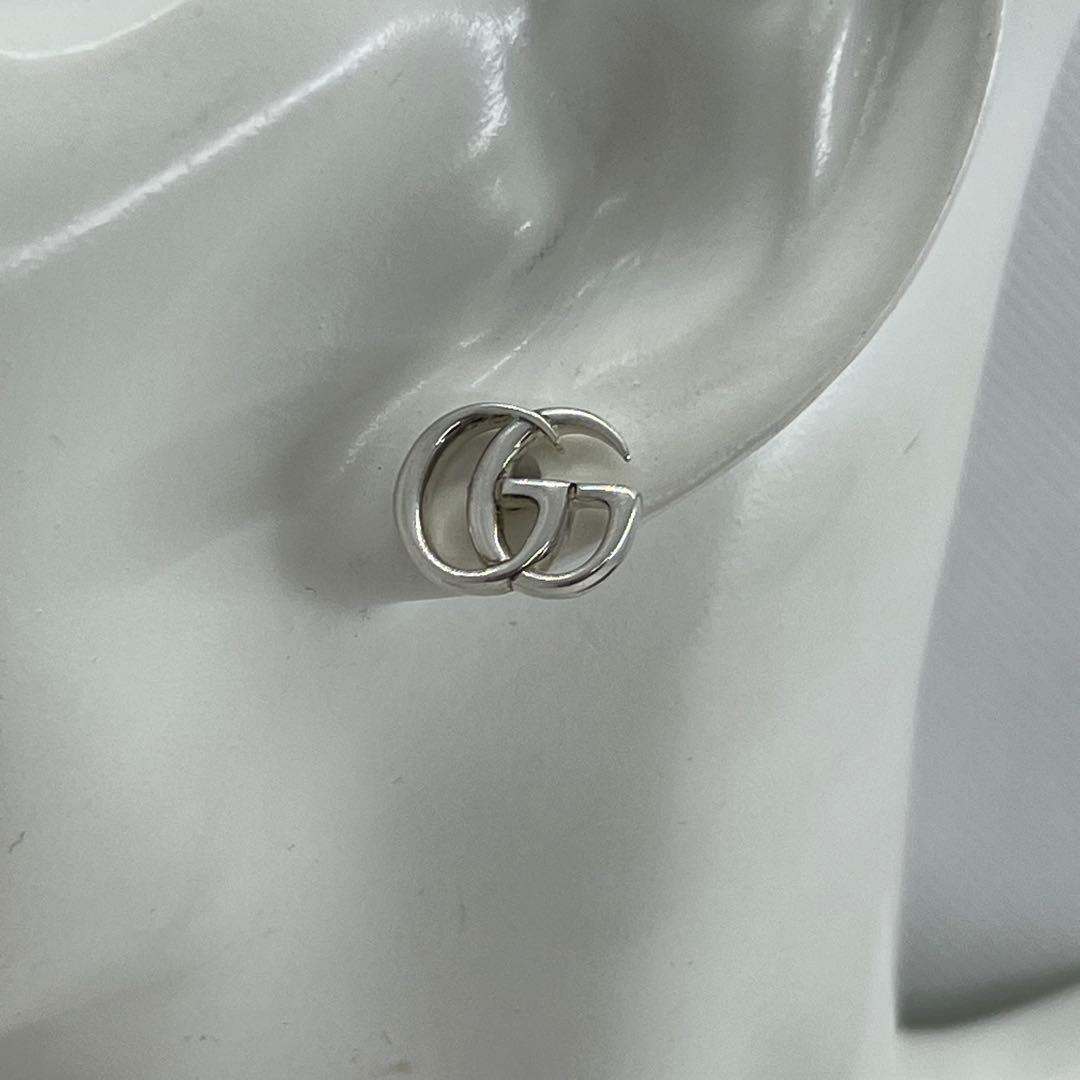 GUCCI ダブルG スタッズ 片耳 ピアス 053361