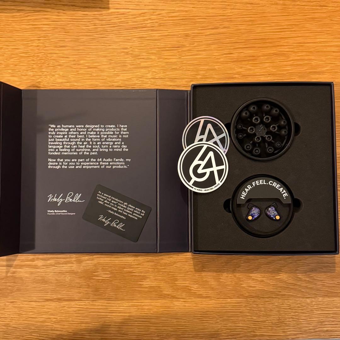 イヤホン 64 AUDIO Volur 4.4mm + Apex Gold Module