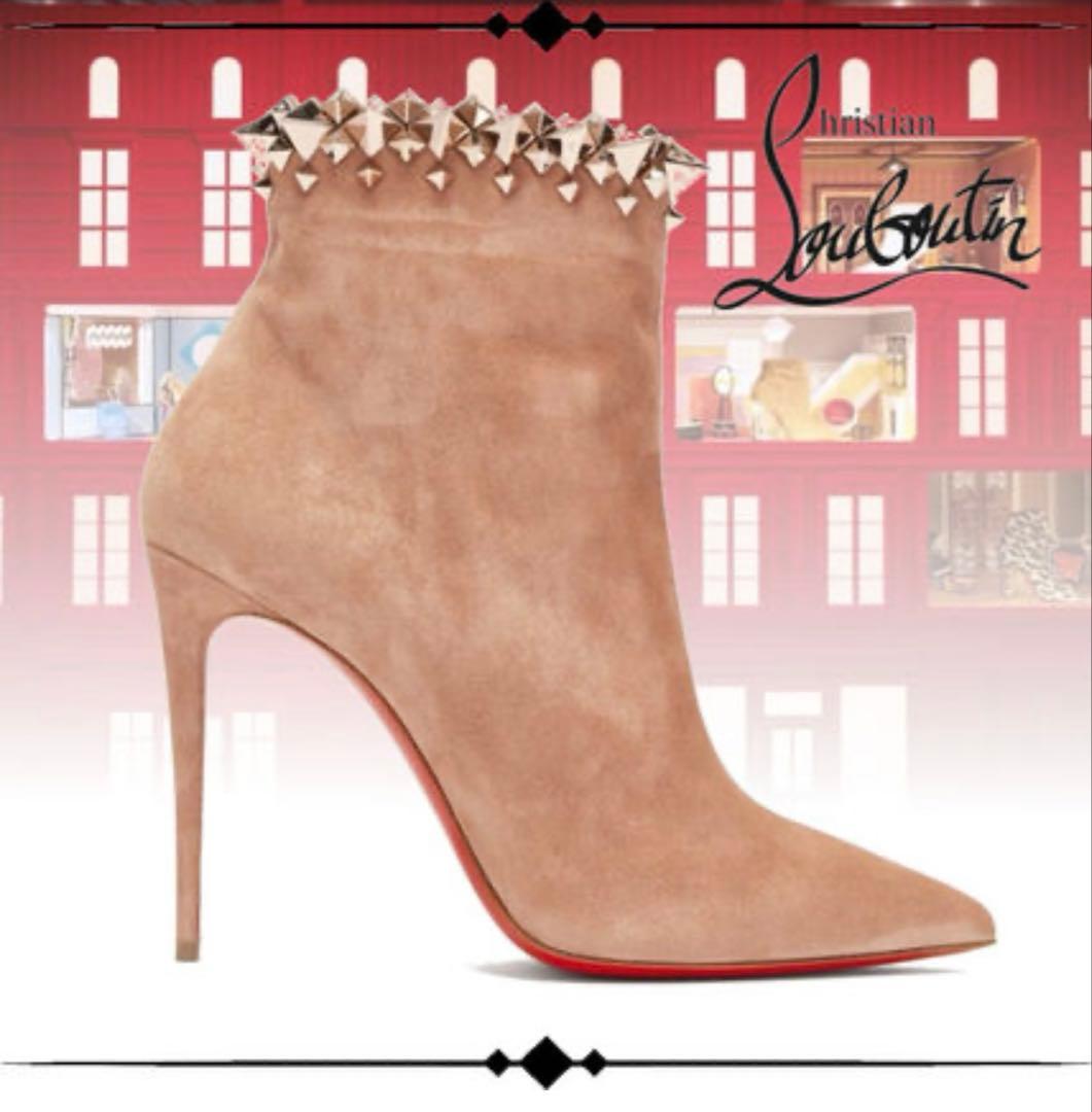 美品Christian Louboutin スタッズブーツ361/2（24cm）