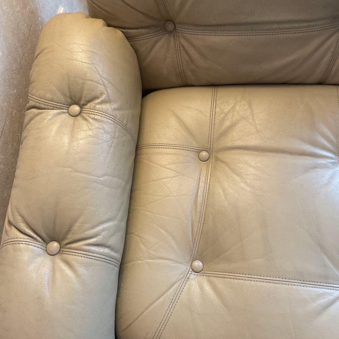 オールドマルニ　1人掛けレザーソファ ☆ハンゾー