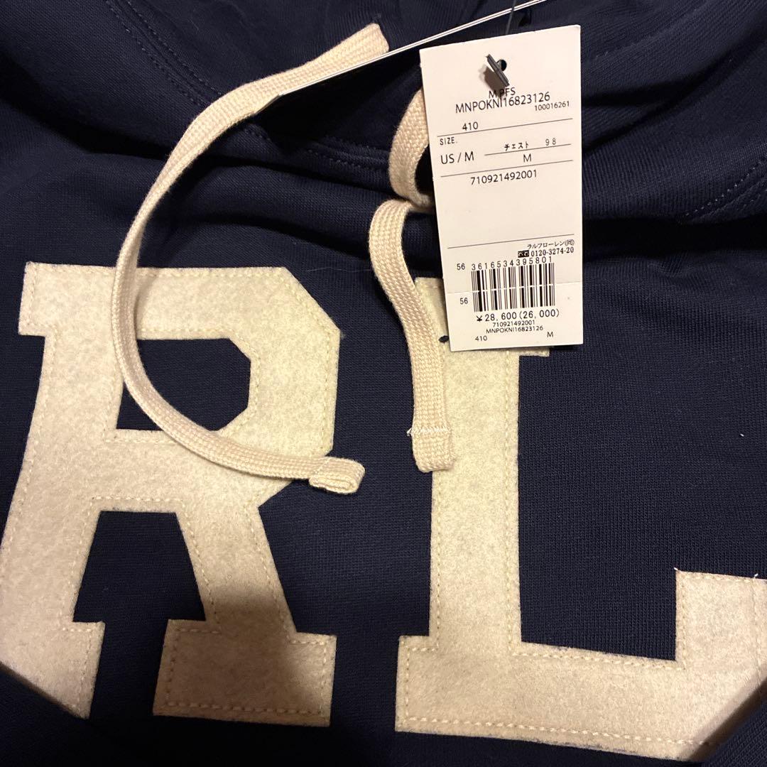 新品未使用　POLO Ralph Lauren RLロゴ　パーカー　Mサイズ