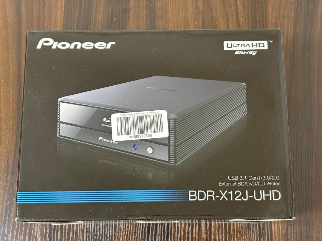 Pioneer BDR-X12J-UHD 外付けBD/DVD/CDライター