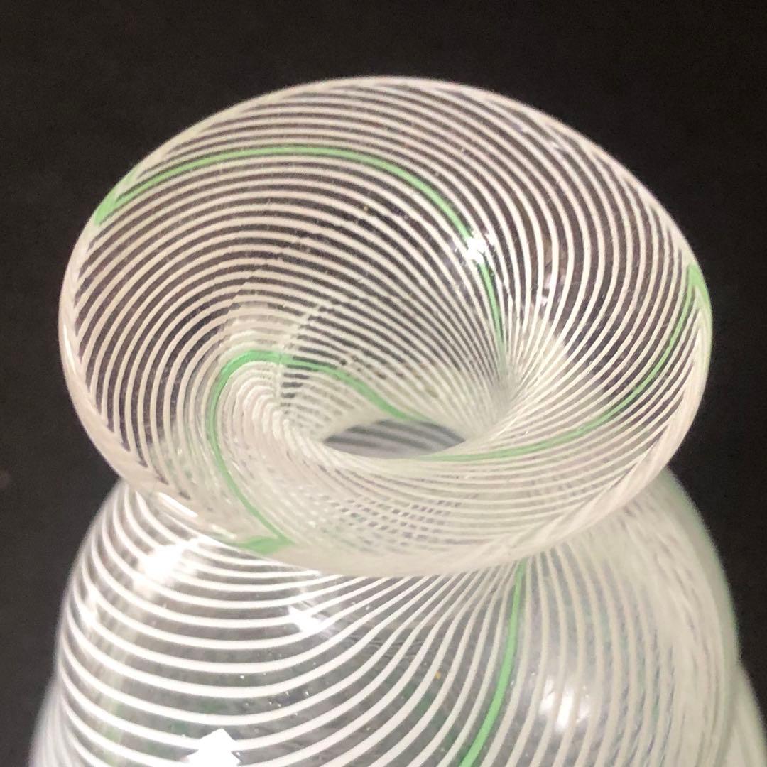 MURANOガラス小花瓶　イタリアヴェネチアンガラス　ヴィンテージ未使用