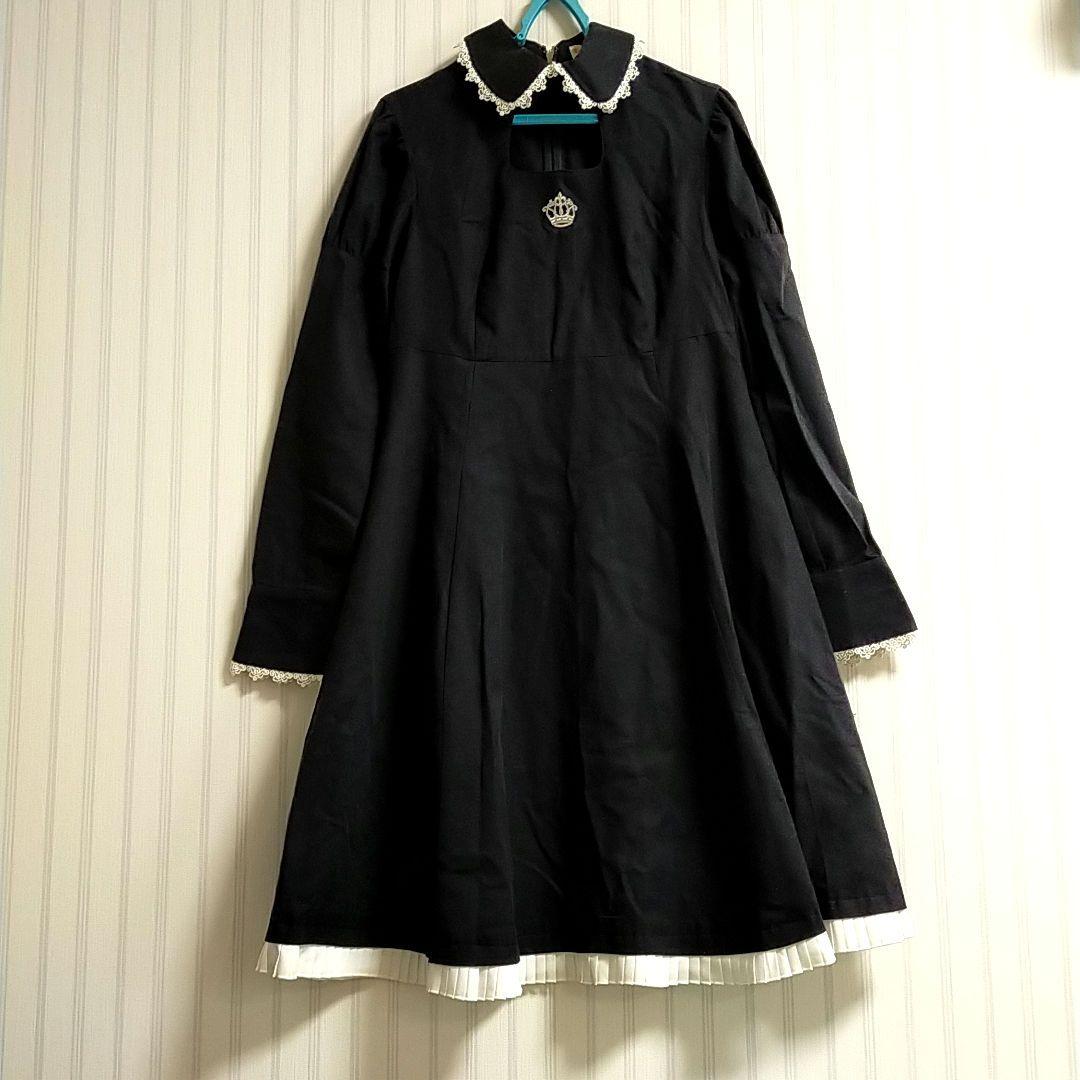 エミリーテンプルキュート　2000s　ゴシックレース王冠ワンピース　ロリータ