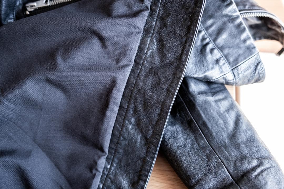 ALLSAINTS ブラック シングルライダースジャケット