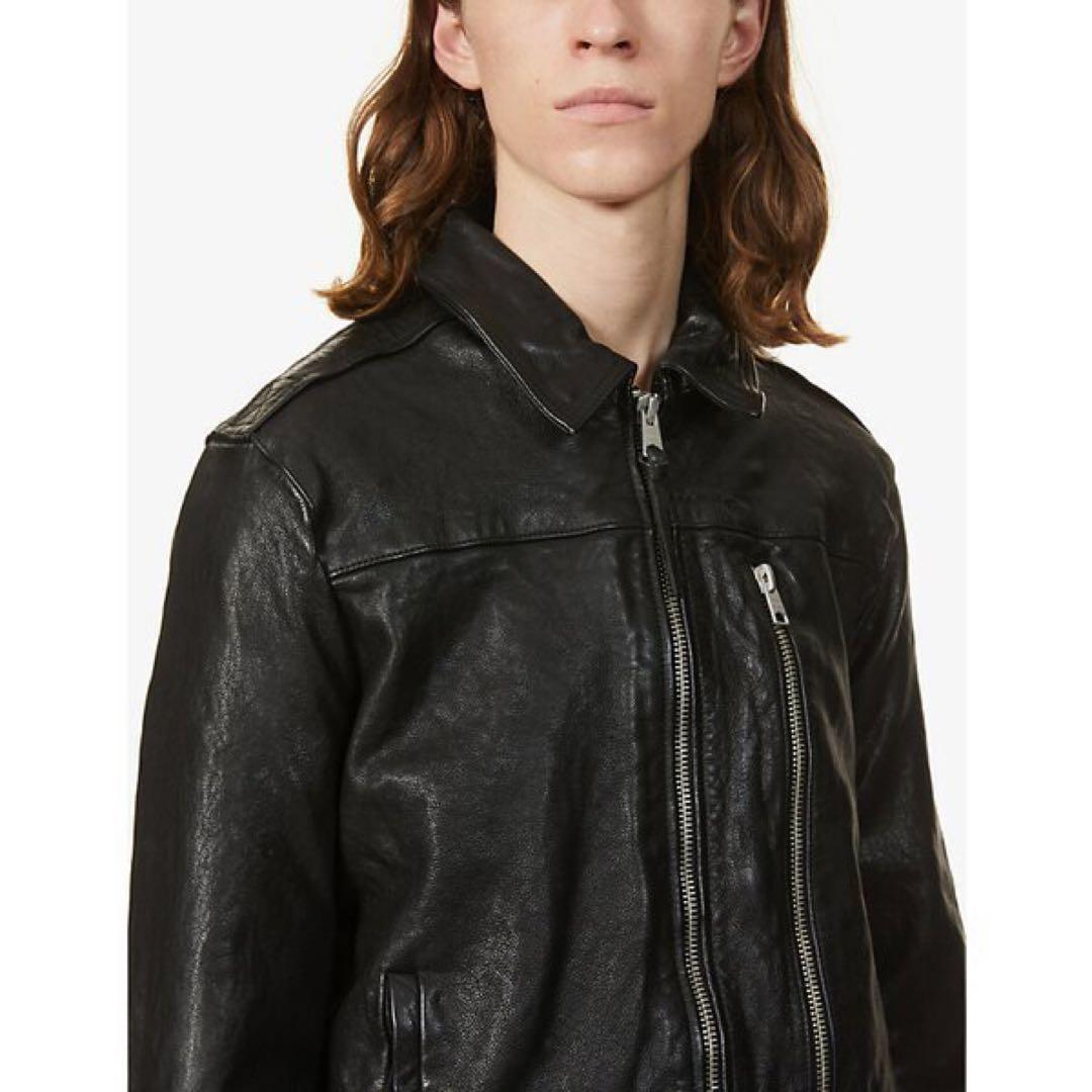 ALLSAINTS ブラック シングルライダースジャケット