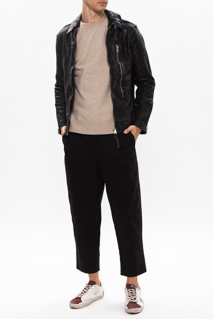 ALLSAINTS ブラック シングルライダースジャケット
