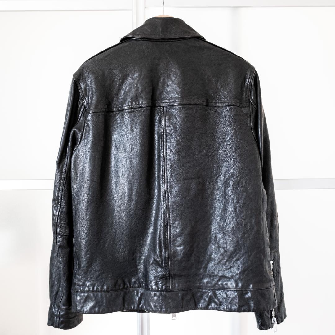 ALLSAINTS ブラック シングルライダースジャケット