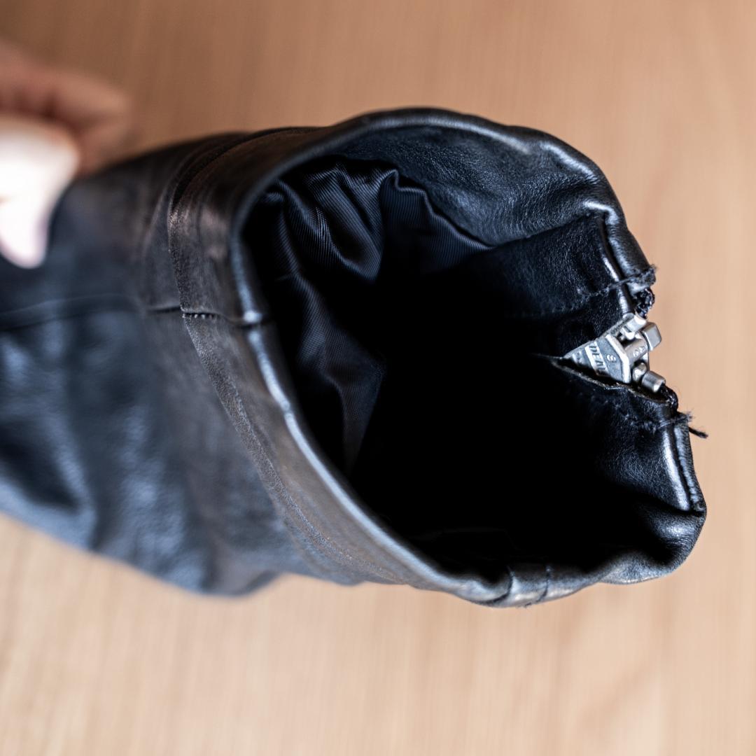 ALLSAINTS ブラック シングルライダースジャケット