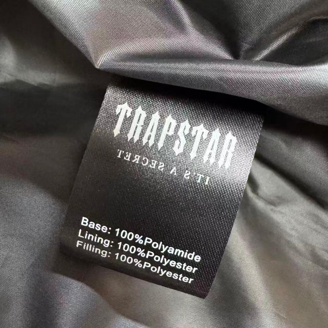 新品 TRAPSTAR 光沢ブラック ダウンジャケット Mサイズ n