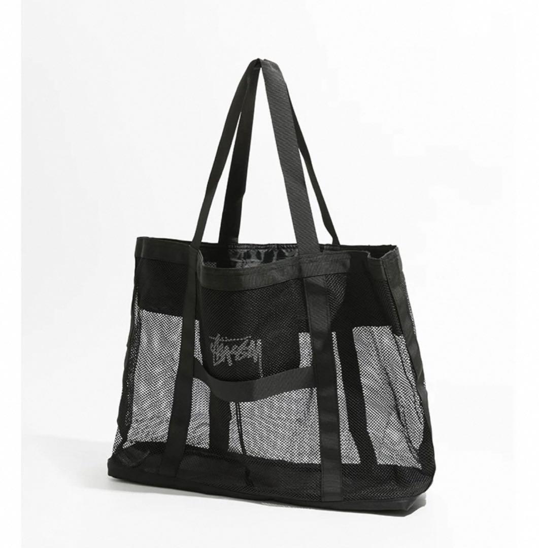 【お買い得！】STUSSY メッシュトート　新品　未使用　プールバック　大容量