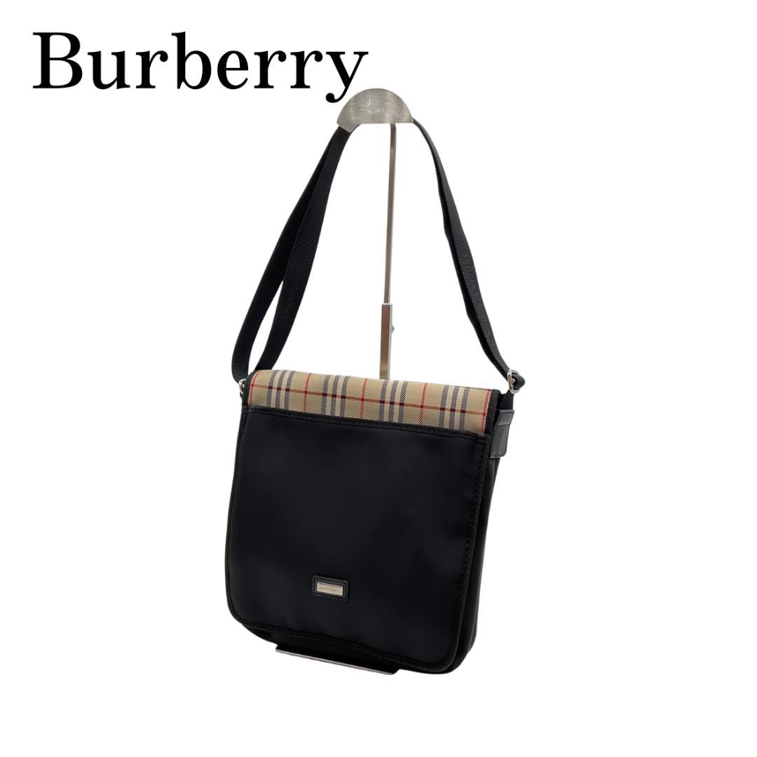 【レア】Burberry バーバリーメッセンジャーバッグ ノバチェック柄
