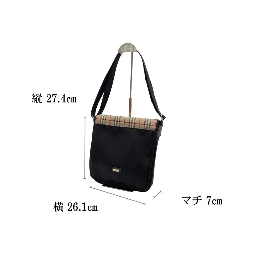 【レア】Burberry バーバリーメッセンジャーバッグ ノバチェック柄