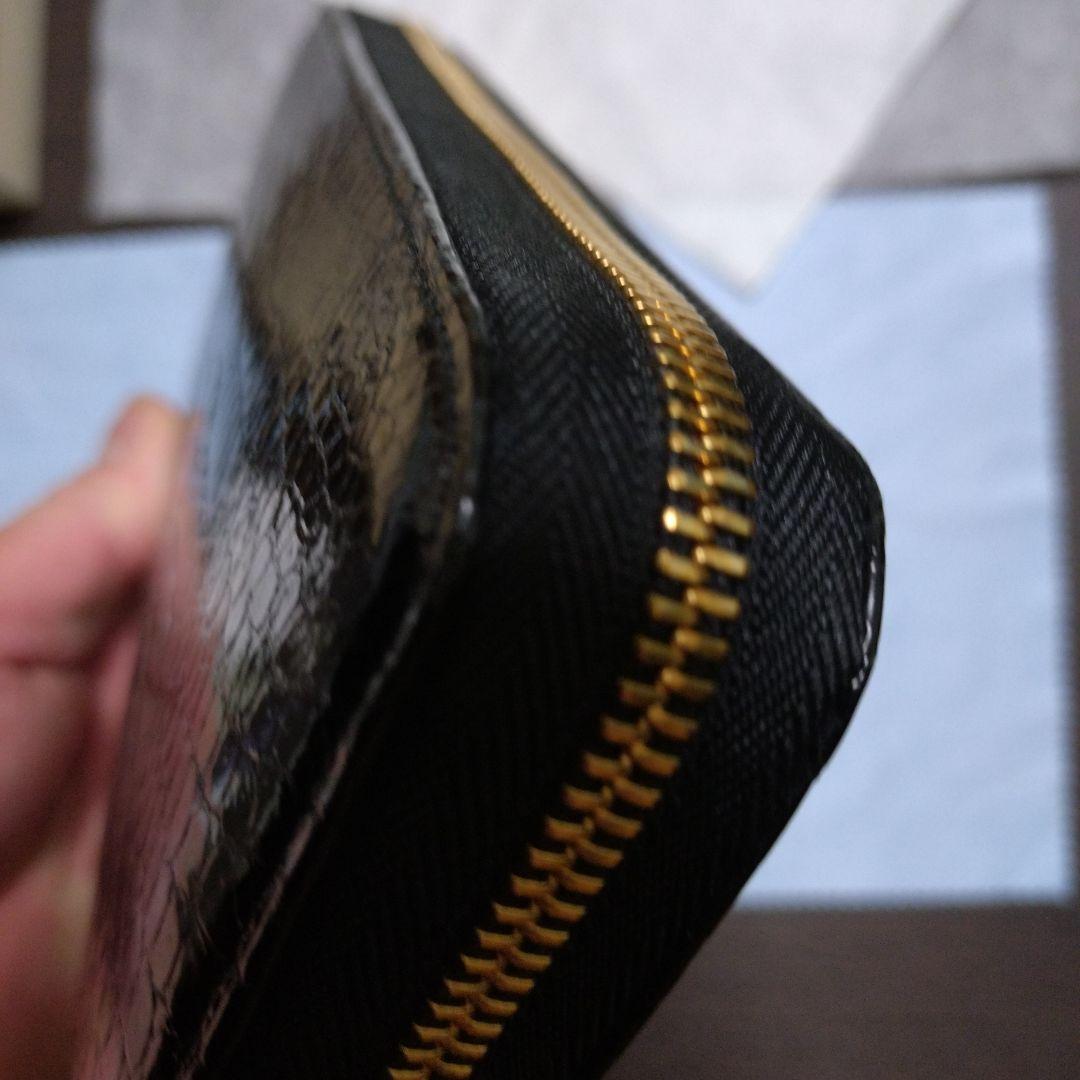 TOKYO CROCODILEシャイニング加工スモールクロコダイル 見付4箇所も