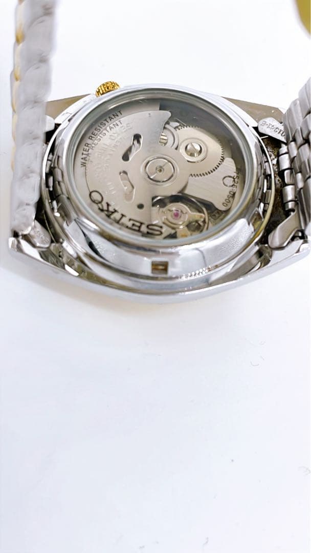 【稼働】SEIKO 5 7S26-0500 裏スケ デイデイト 状態良好
