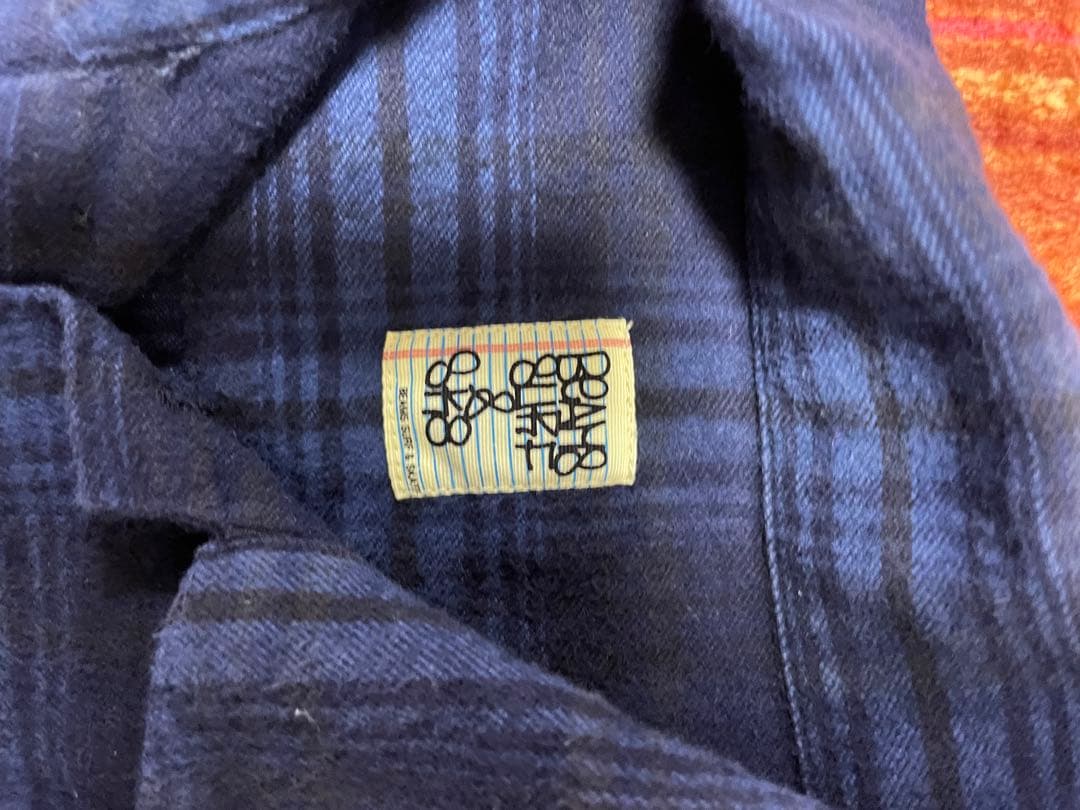 SSZ 552 TROOPS ネルシャツ ネイビー/ブルーチェック