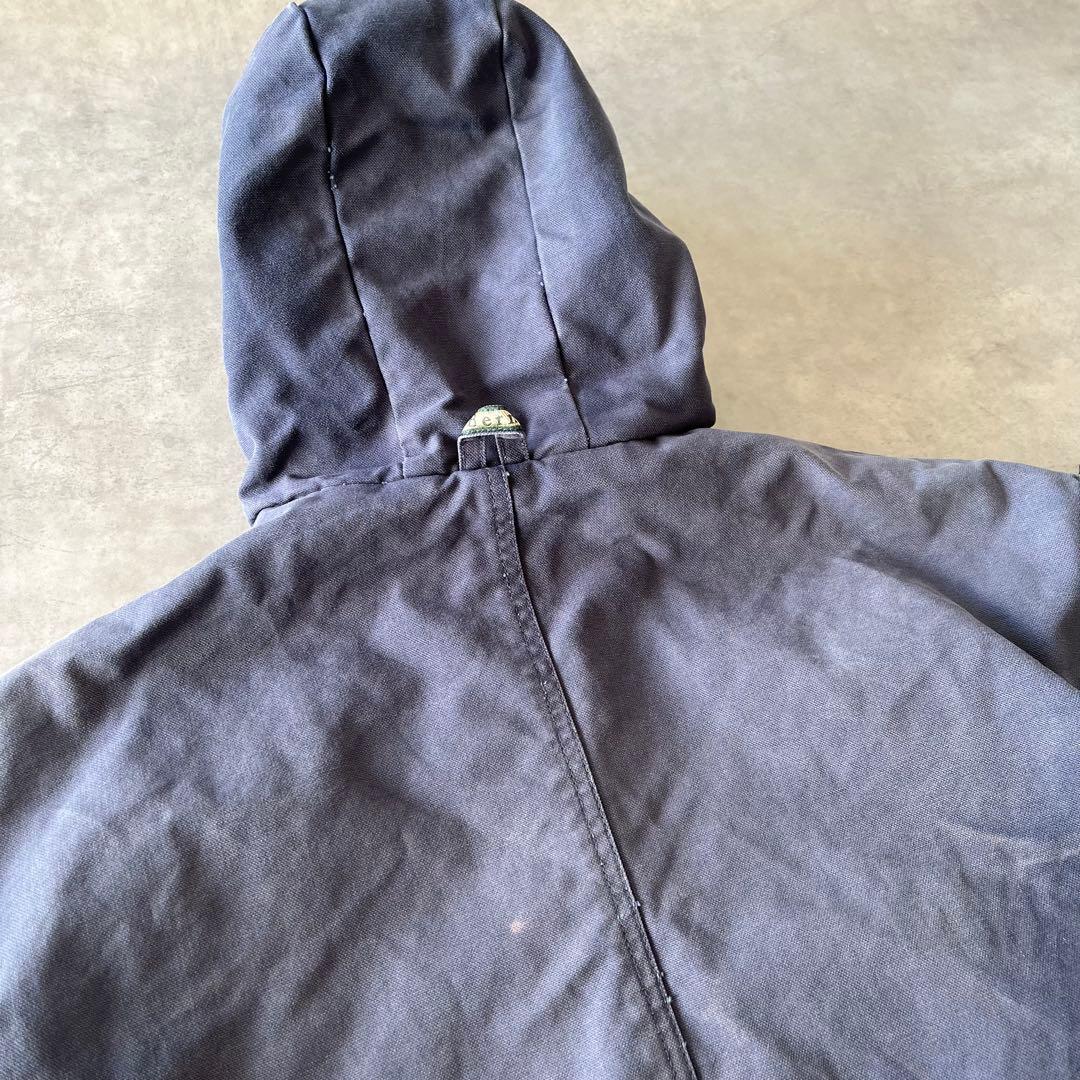 90s Berne Apparel ダック生地ワークジャケット　フェードネイビー