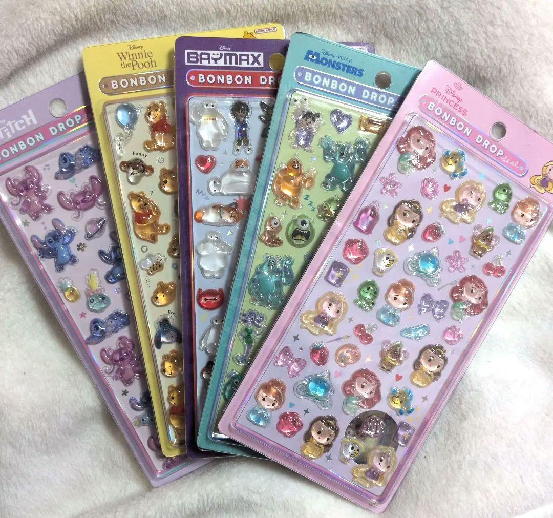 【正規品】ディズニーボンボンドロップシール プリンセス　モンスターズインク