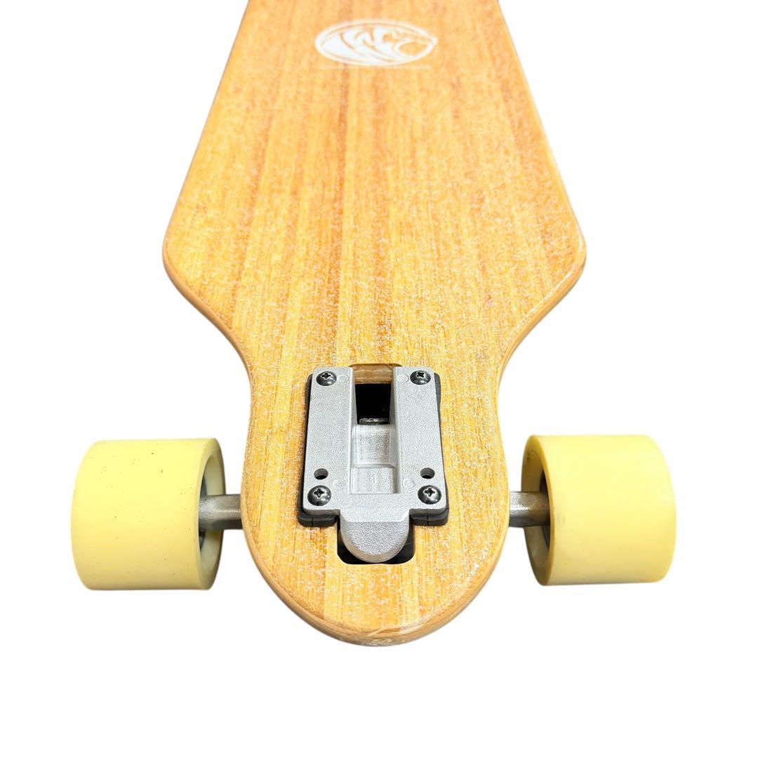 【極美品】WHITE WAVE WARRIOR ロングスケートボード 白