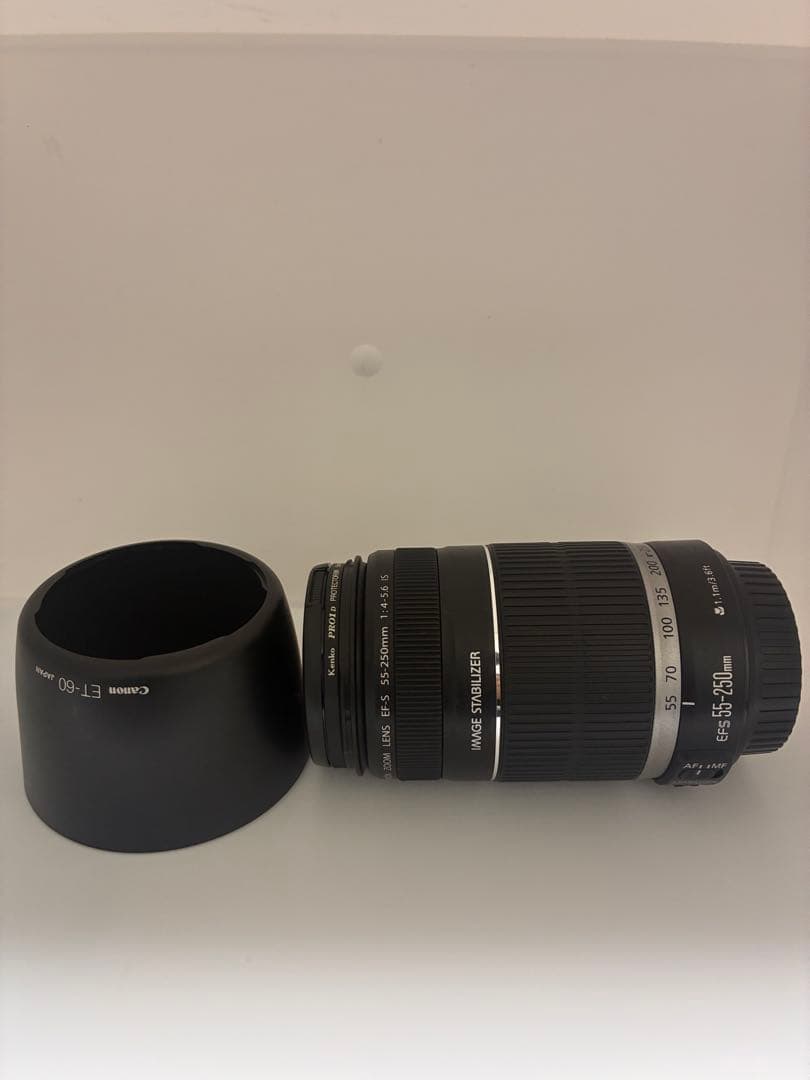 美品Canon EF-S 55-250mm f/4-5.6 フィルター・フード付