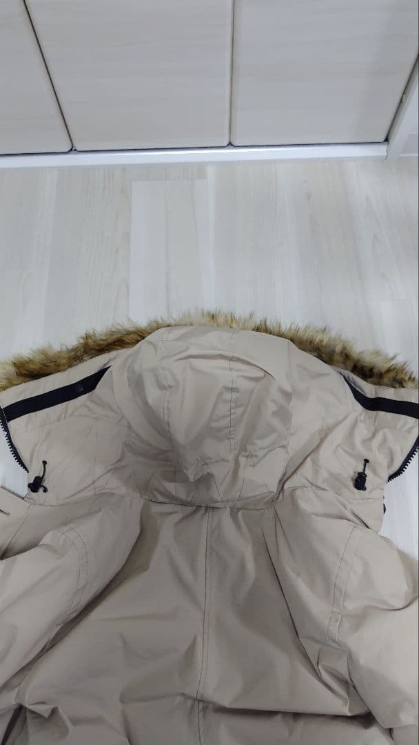 ■値下げ■【海外限定・極美品】ノースフェイス ダウンジャケット Ｌベージュ