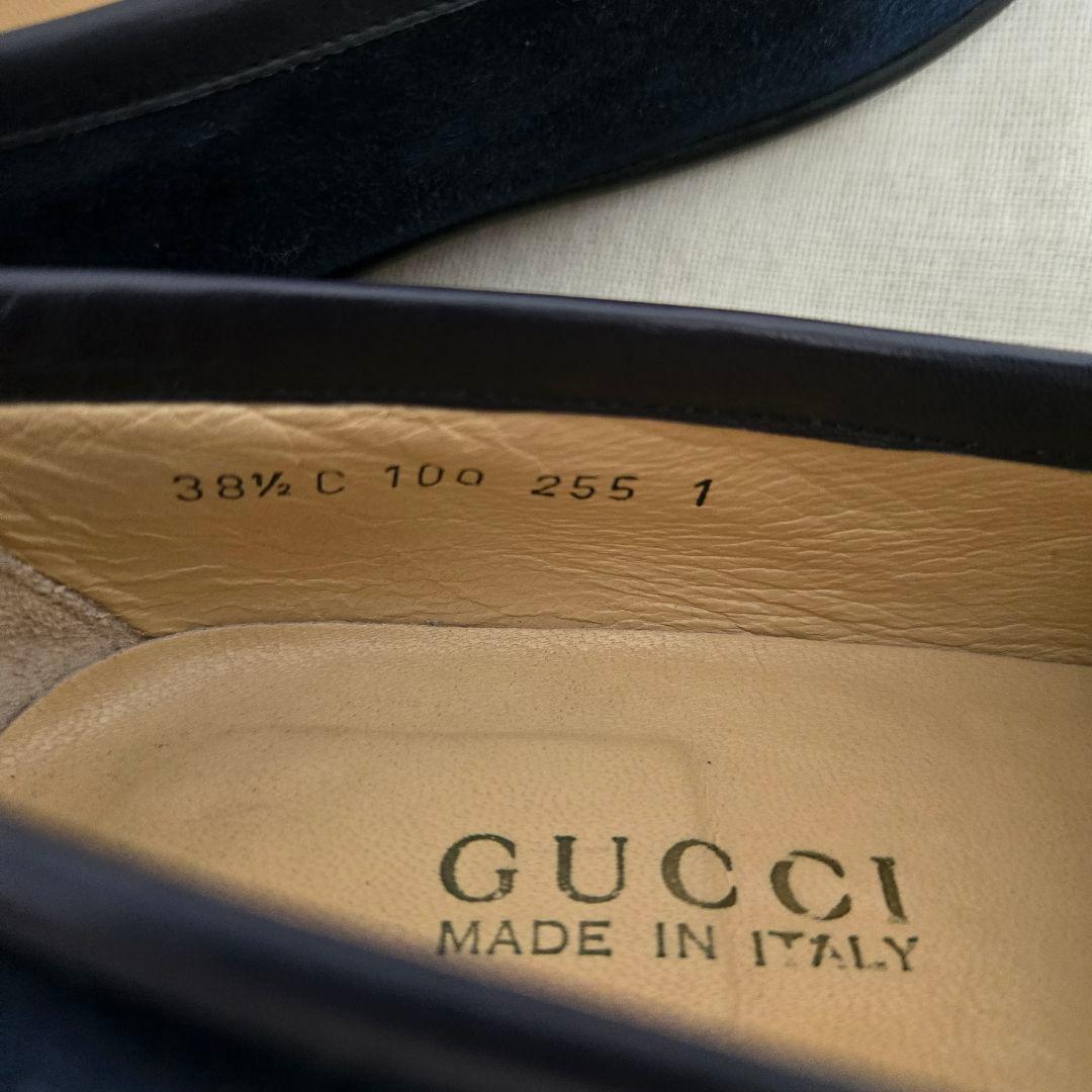 【状態良】GUCCI ホースビットスエードローファー　グッチローファー