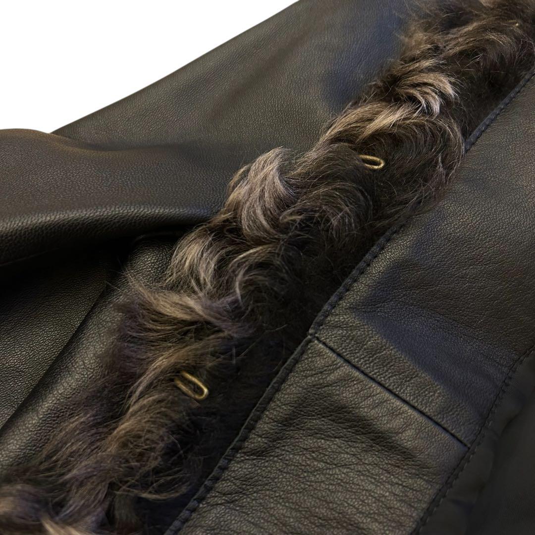 ★未使用★ EPOCA エポカ シングルレザージャケット ラムレザー ラムファー