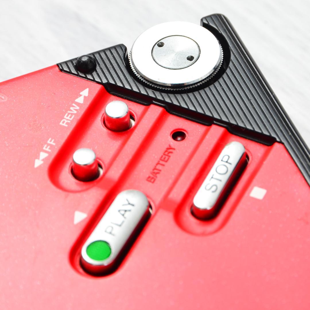 SONY WALKMAN WM-2 カセットウォークマン レッド 電池ボックス等