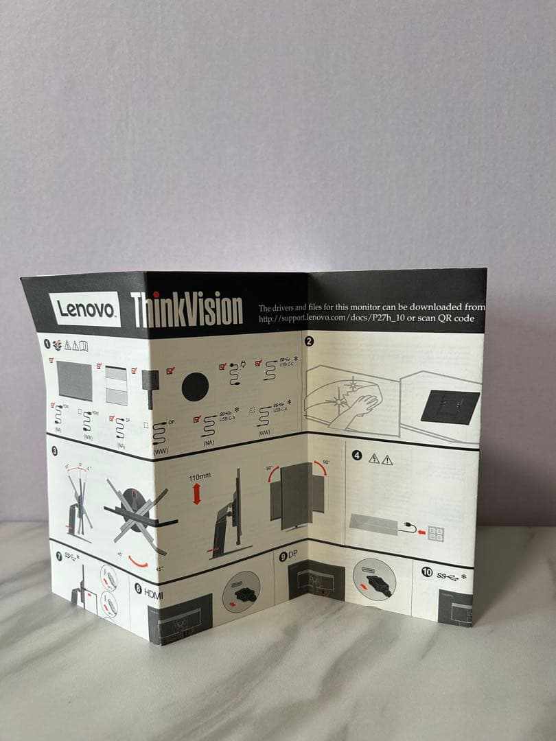 Lenovo モニター⭐︎27インチ WQHD P27h-10