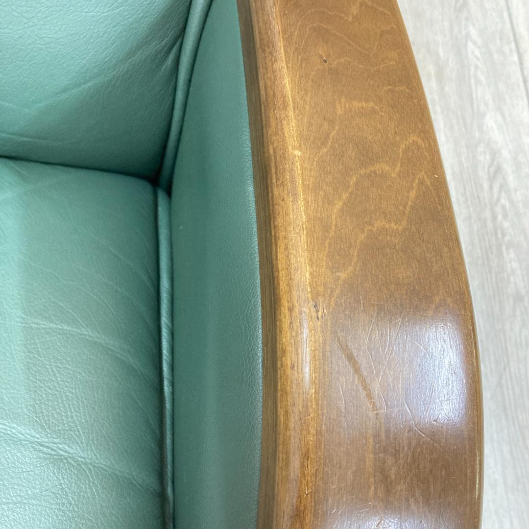 冨士ファニチア　リクライニングソファ　シングルソファ　本革